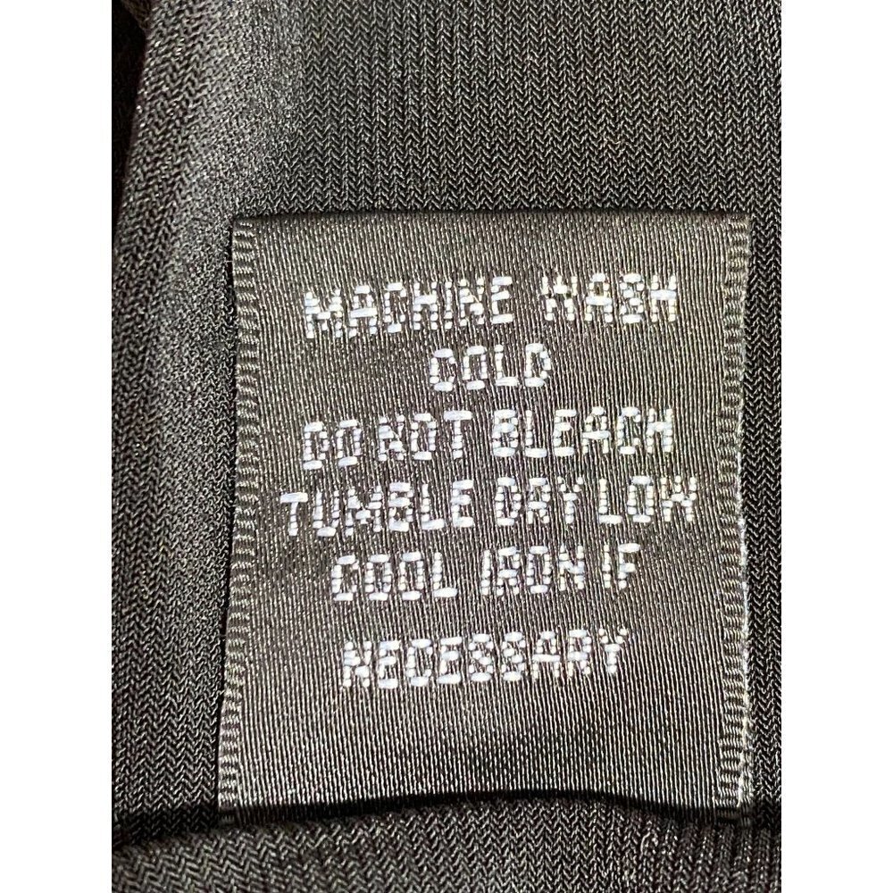 JM Studio John Meyer Black Slinky Fabric Midi Dress with‎ Necklace Size 2X - Picture 8 of 12